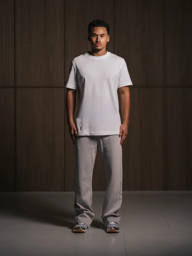 Signature Blanc embroidery T-shirt