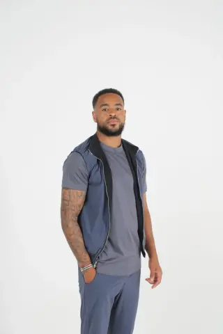 Noir Absolu / Bleu Impérial Gilet