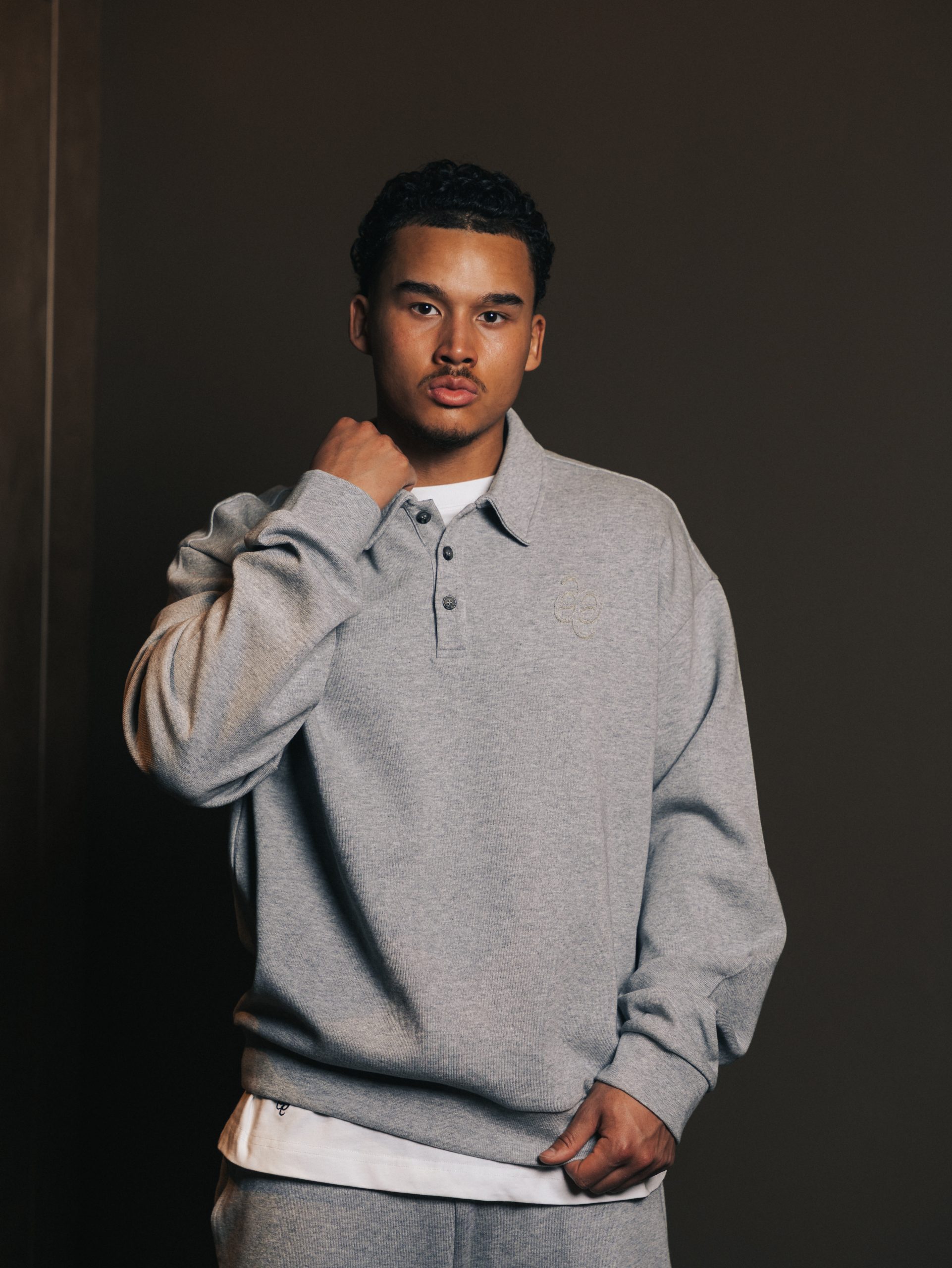 Polo button Gris Lumiere — afbeelding 2