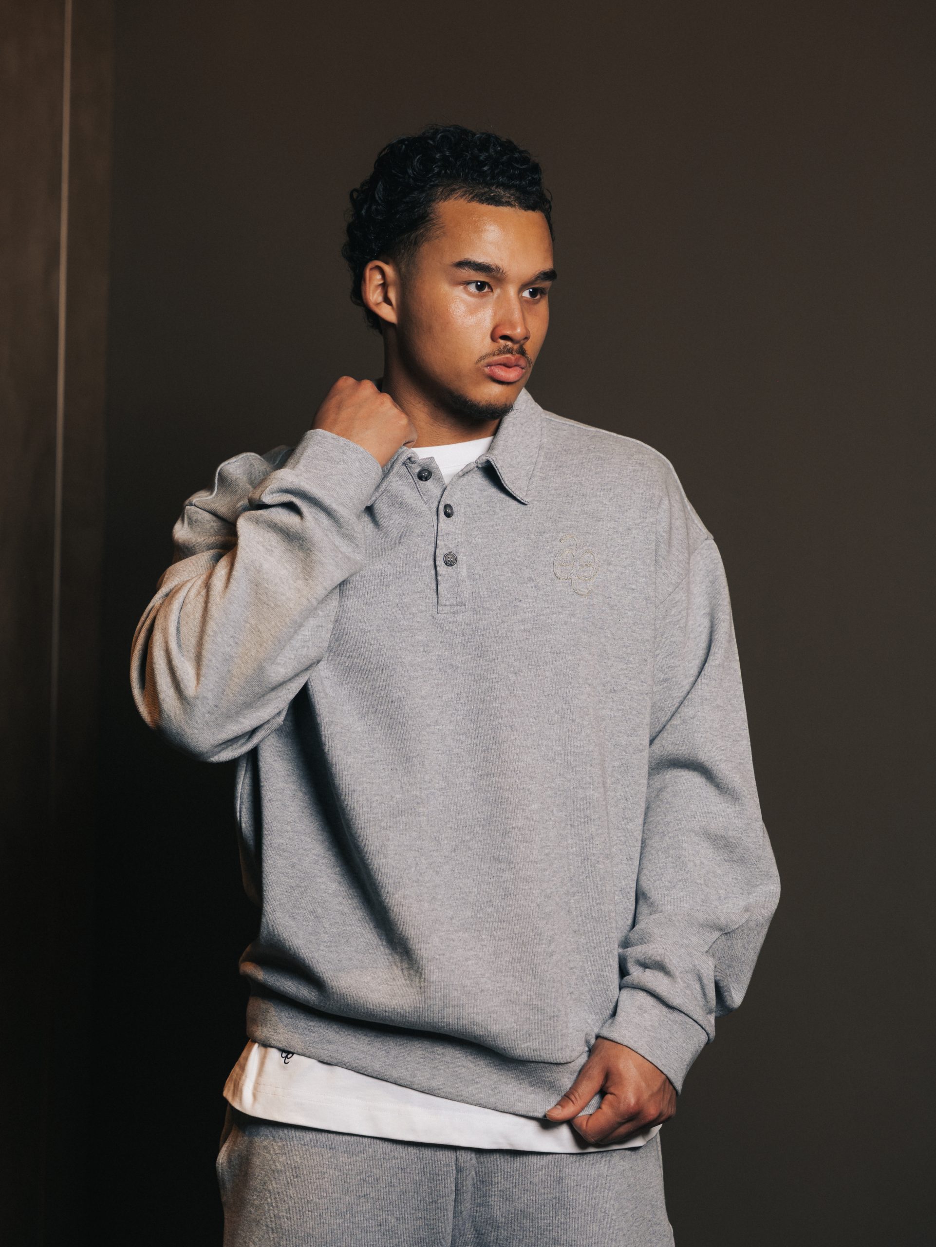 Polo button Gris Lumiere — afbeelding 1