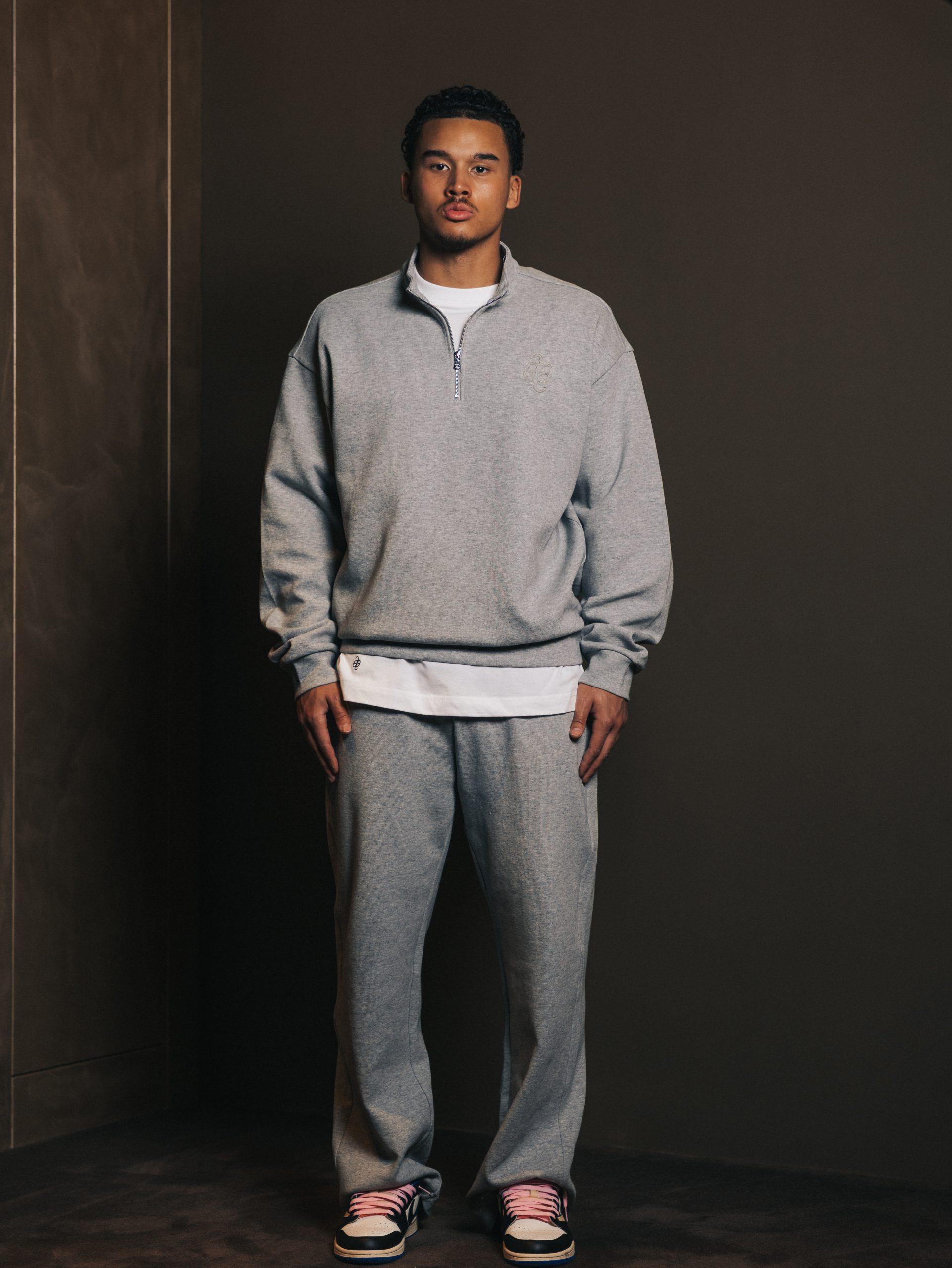 Quarter zip Gris Lumiere — afbeelding 5