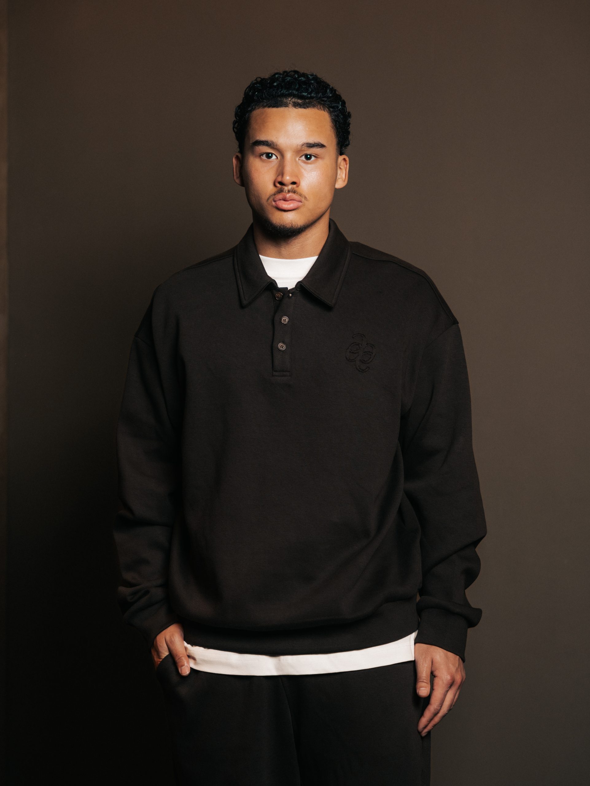 Polo button Brun Fume — afbeelding 2