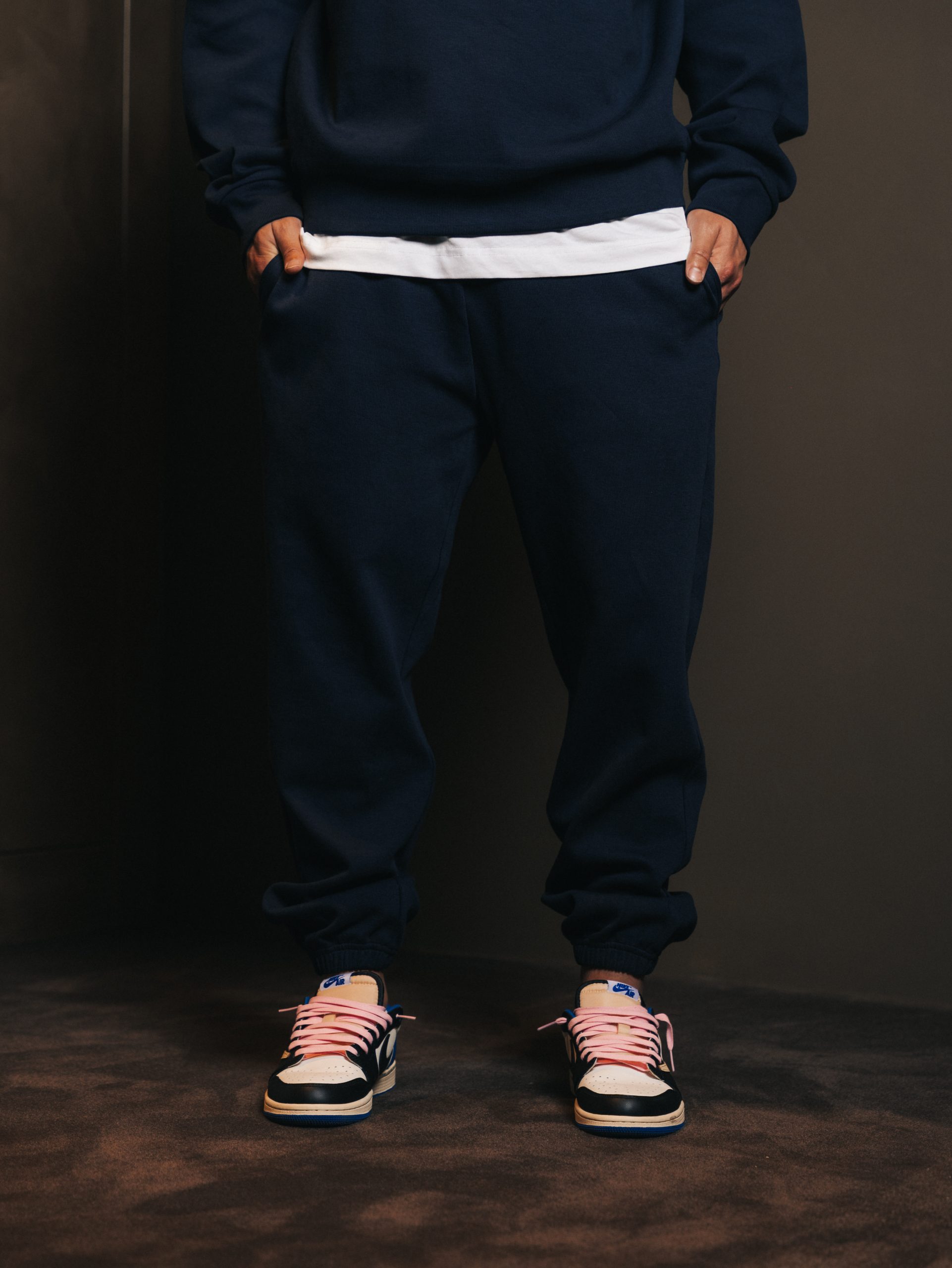 Pants elastic Bleu Fonce — afbeelding 2
