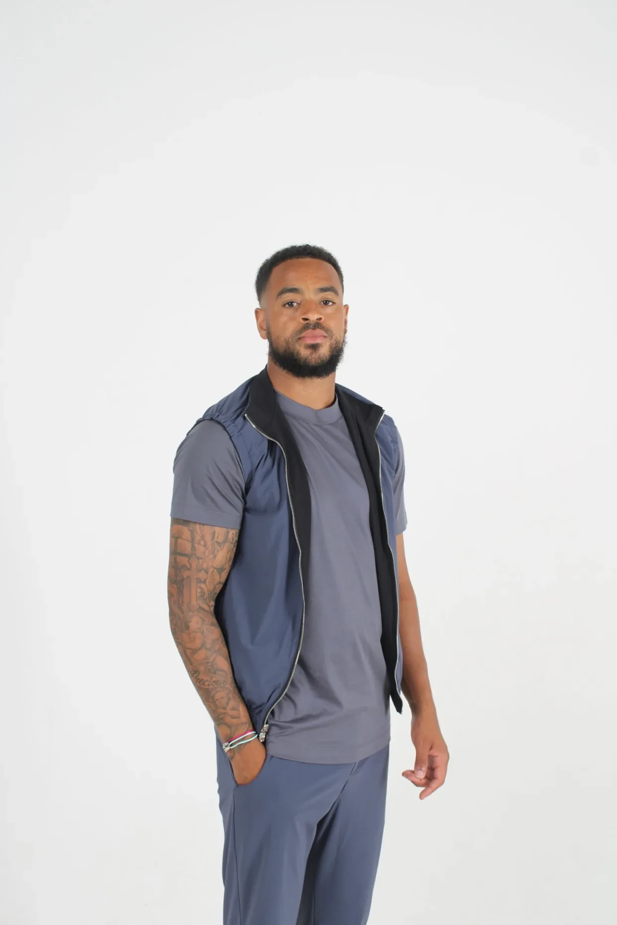 Noir Absolu / Bleu Impérial Gilet
