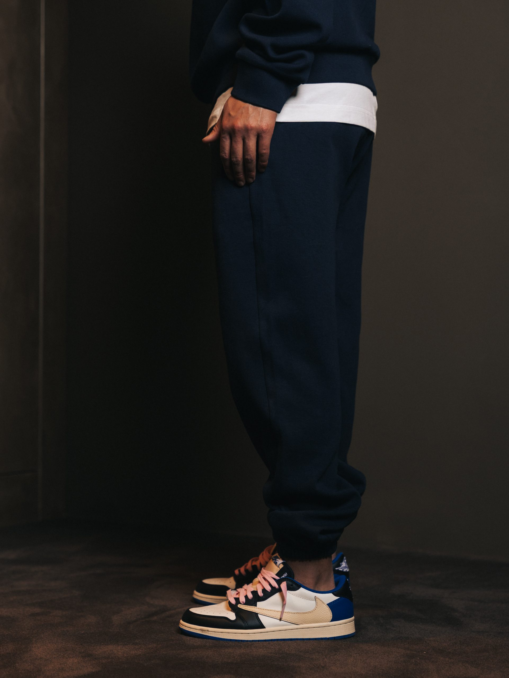 Pants elastic Bleu Fonce — afbeelding 1