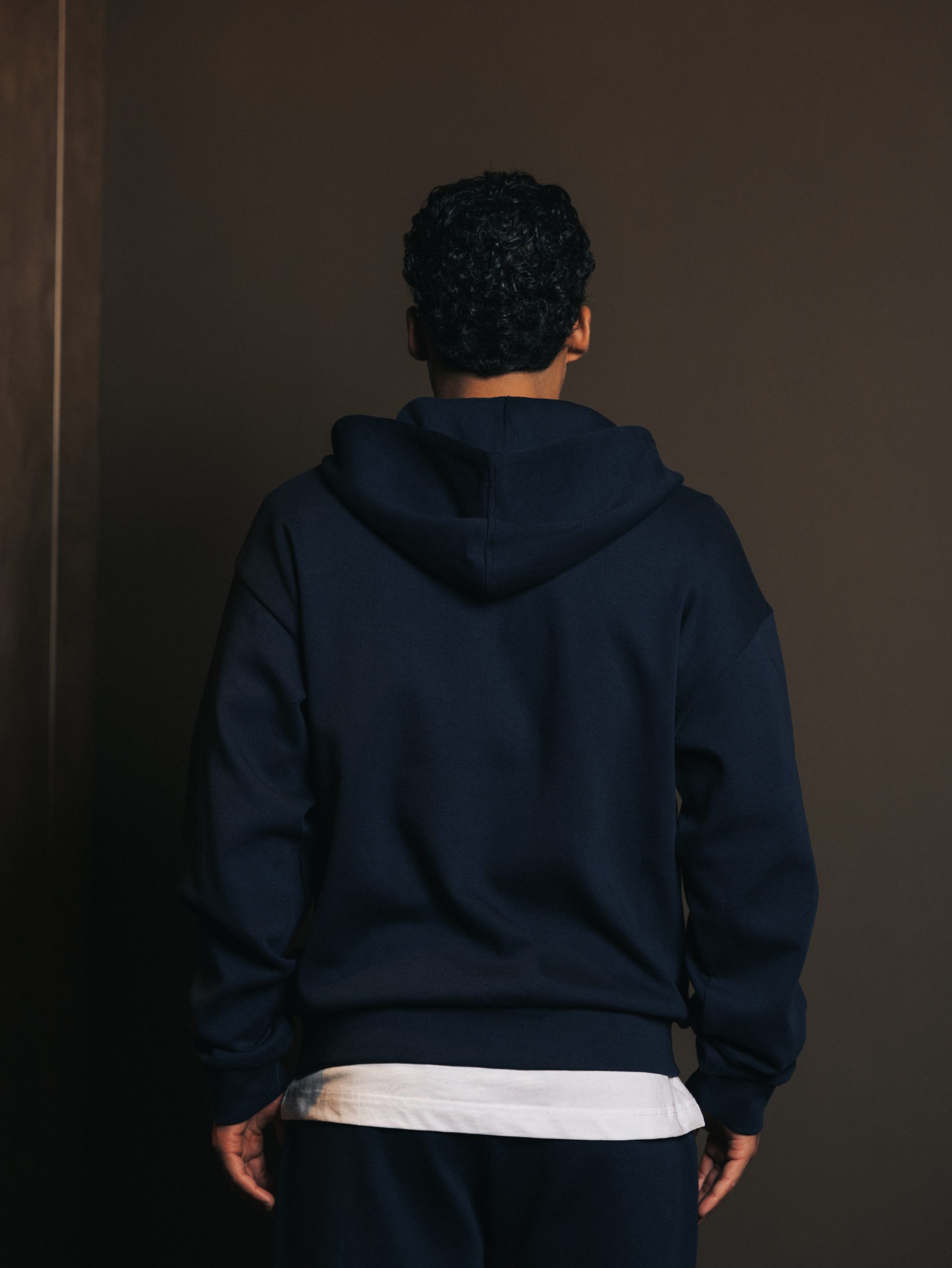 Hoodie zipper Bleu Fonce