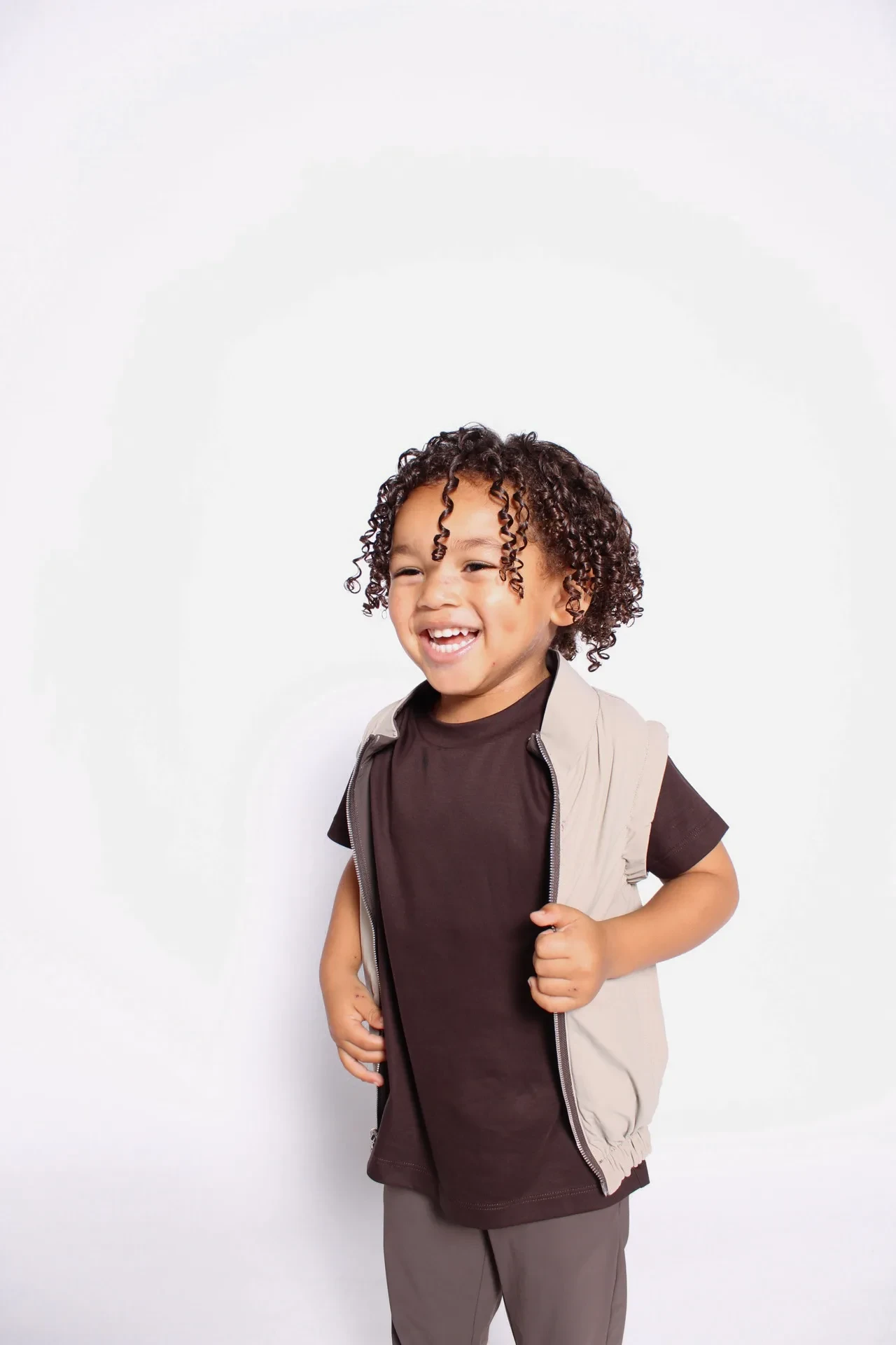 Bois Sombre / Sable Fin Gilet