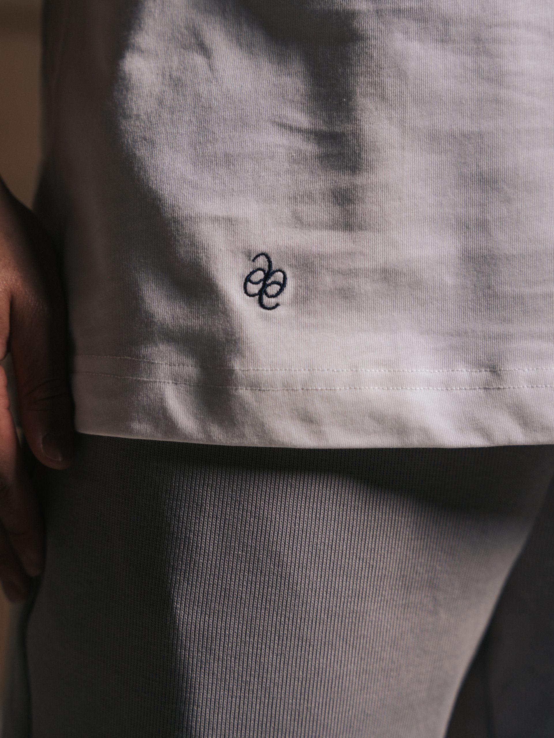 Signature Blanc embroidery T-shirt