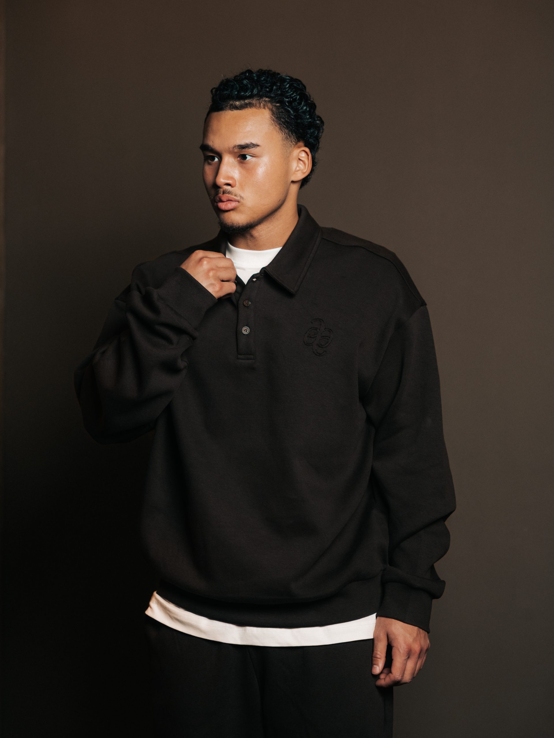 Polo button Brun Fume — afbeelding 3