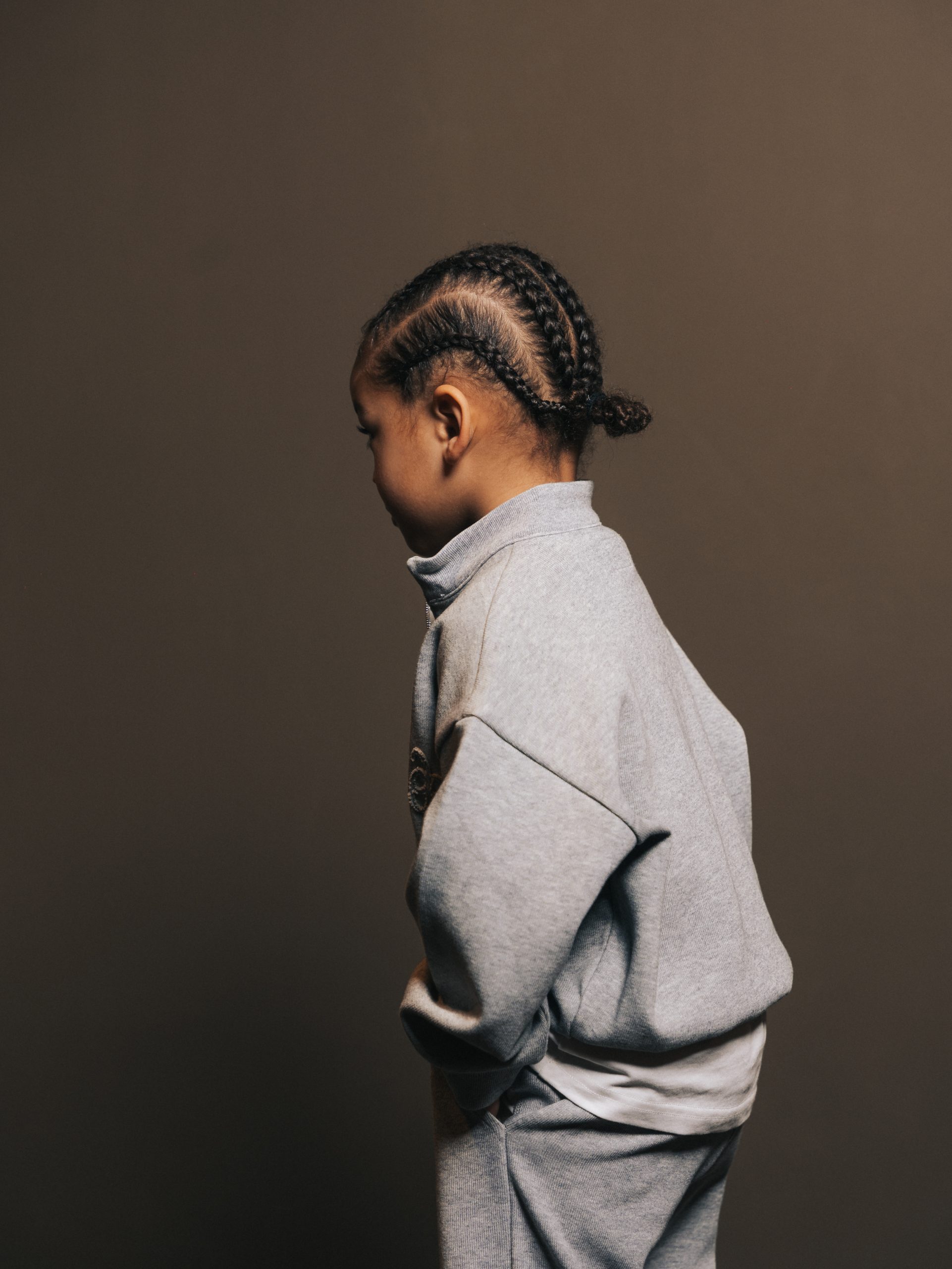 Quarter zip Gris Lumiere — afbeelding 3
