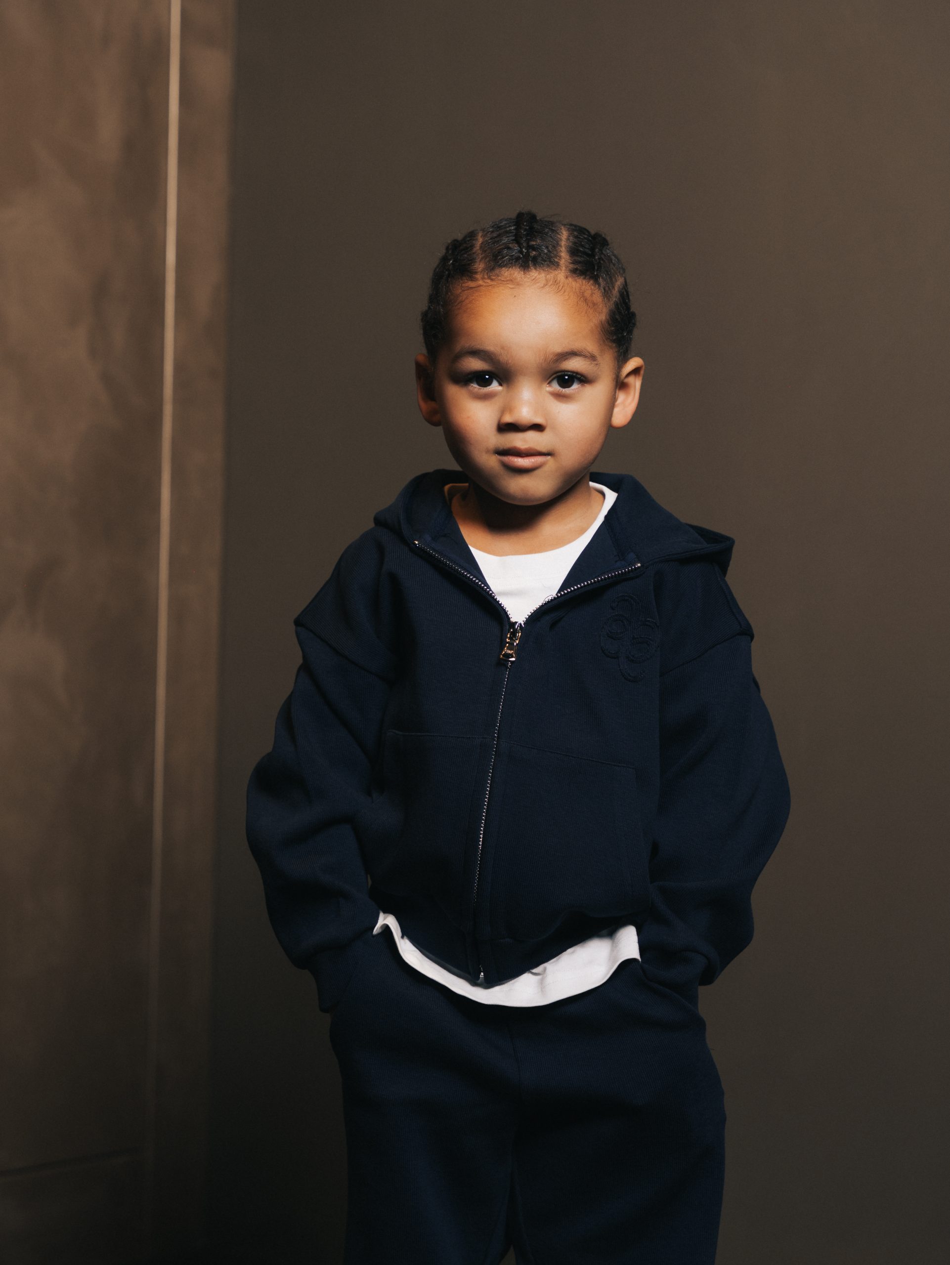 Hoodie zipper Bleu Fonce