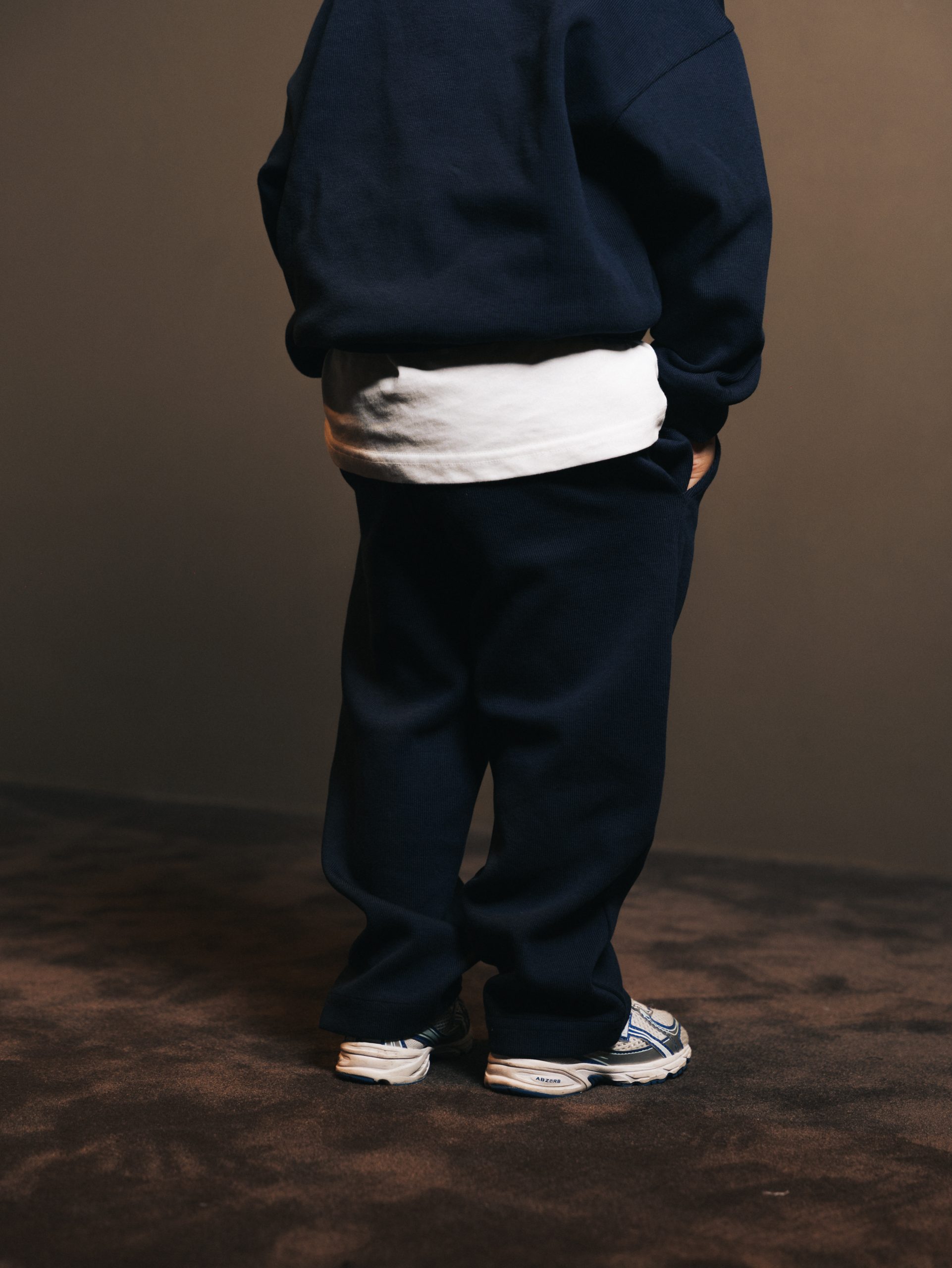 Pants wide Bleu Fonce