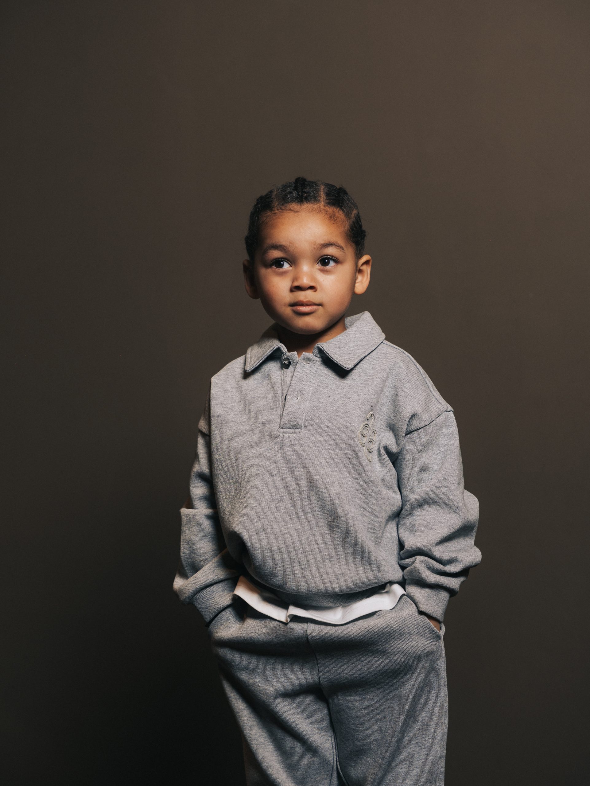 Polo Button Gris Lumiere — afbeelding 2