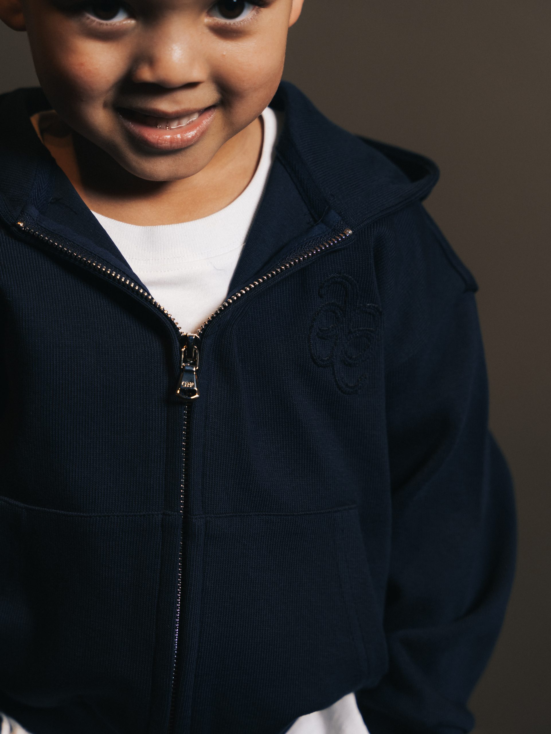 Hoodie zipper Bleu Fonce
