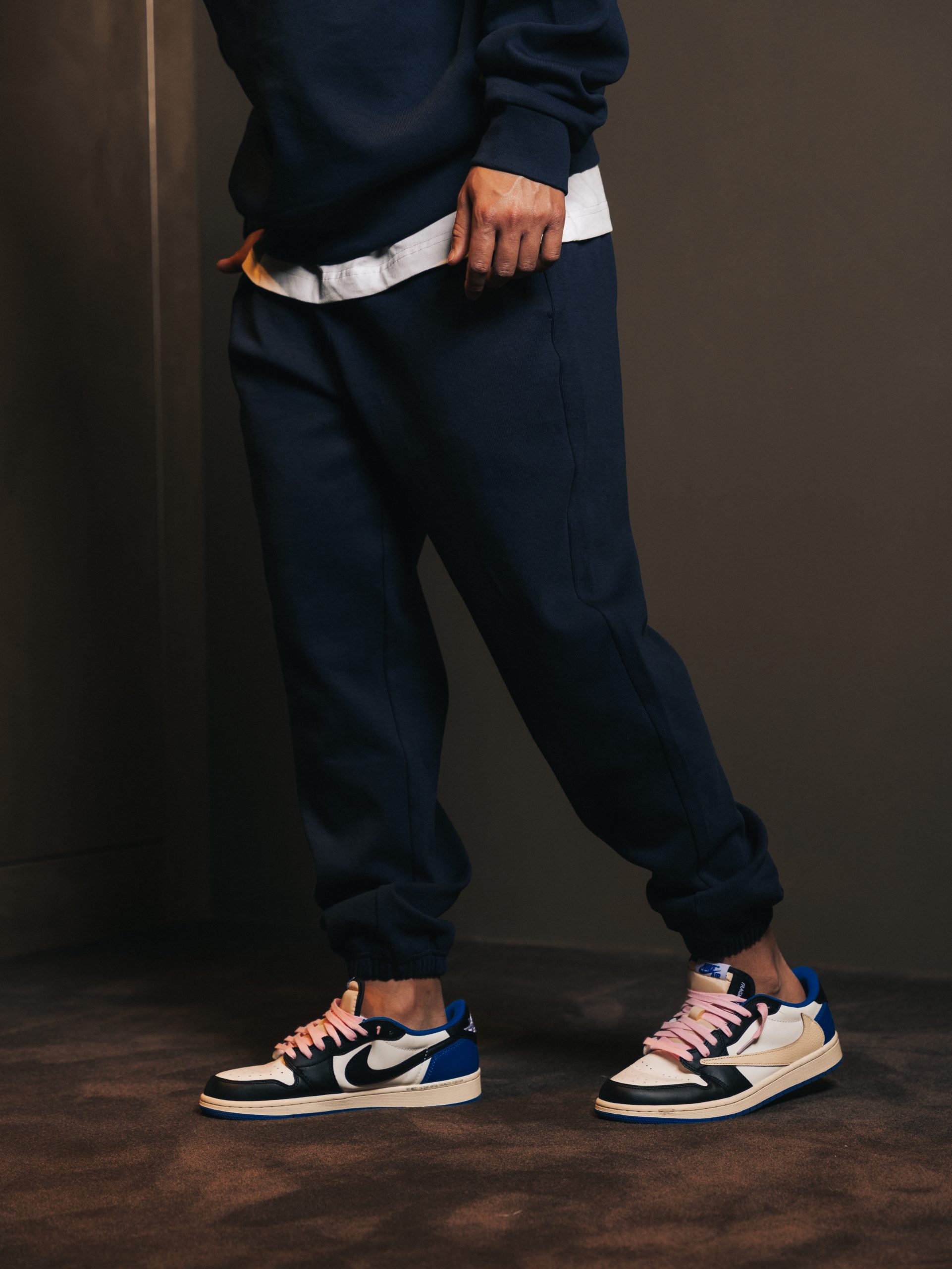 Pants elastic Bleu Fonce — afbeelding 3