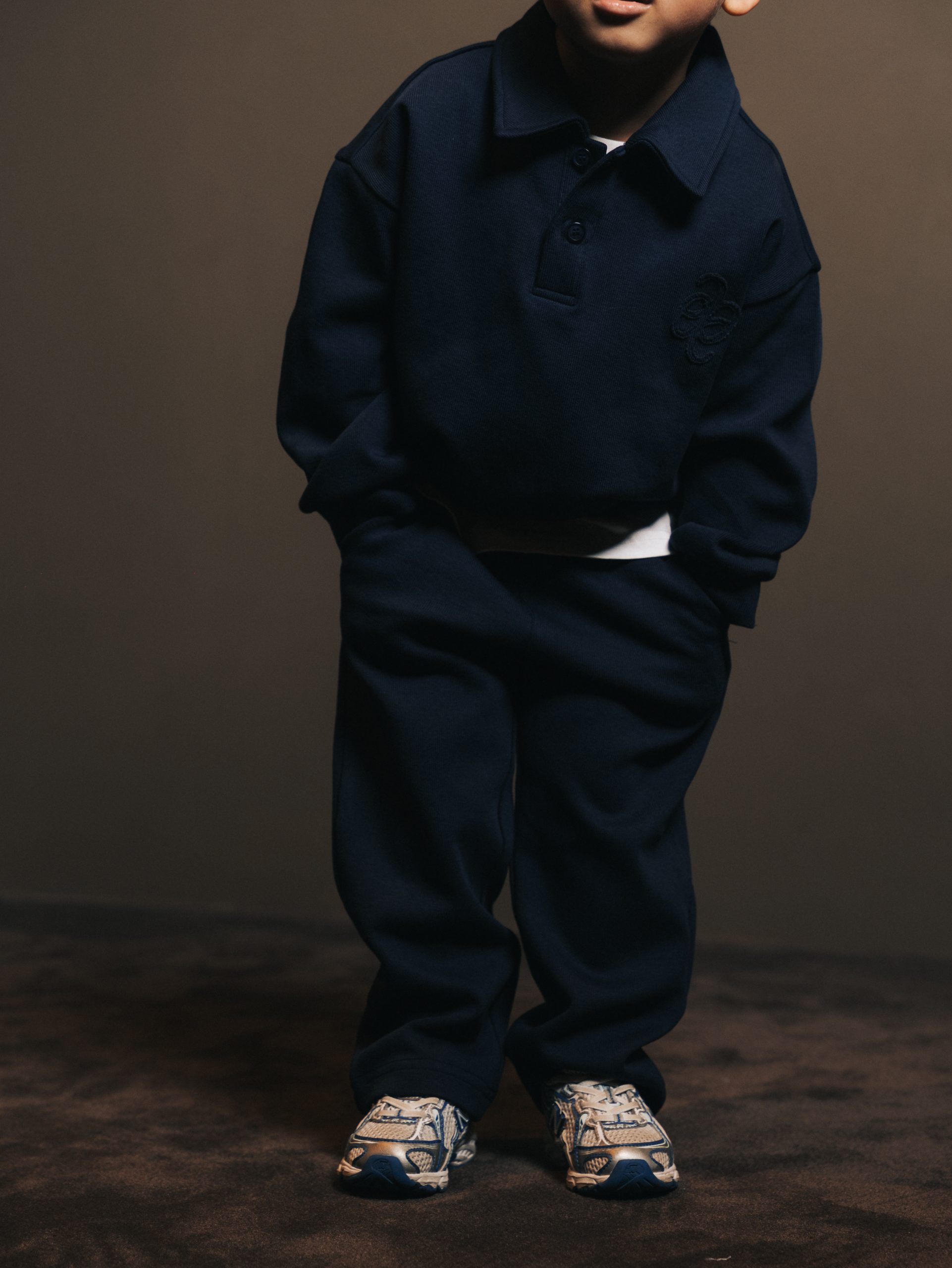Pants wide Bleu Fonce