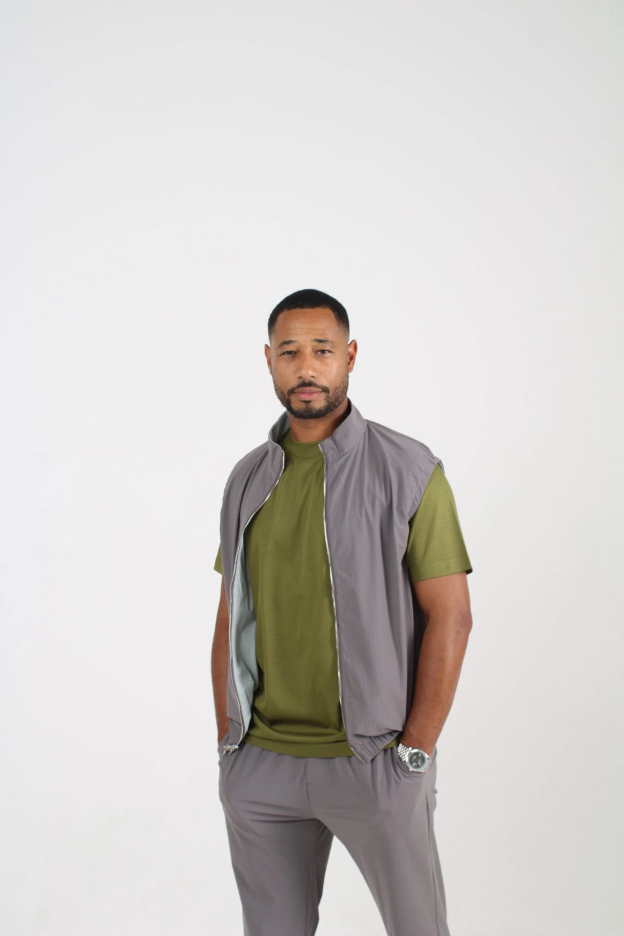Gris Anthracite / Gris Perle Gilet