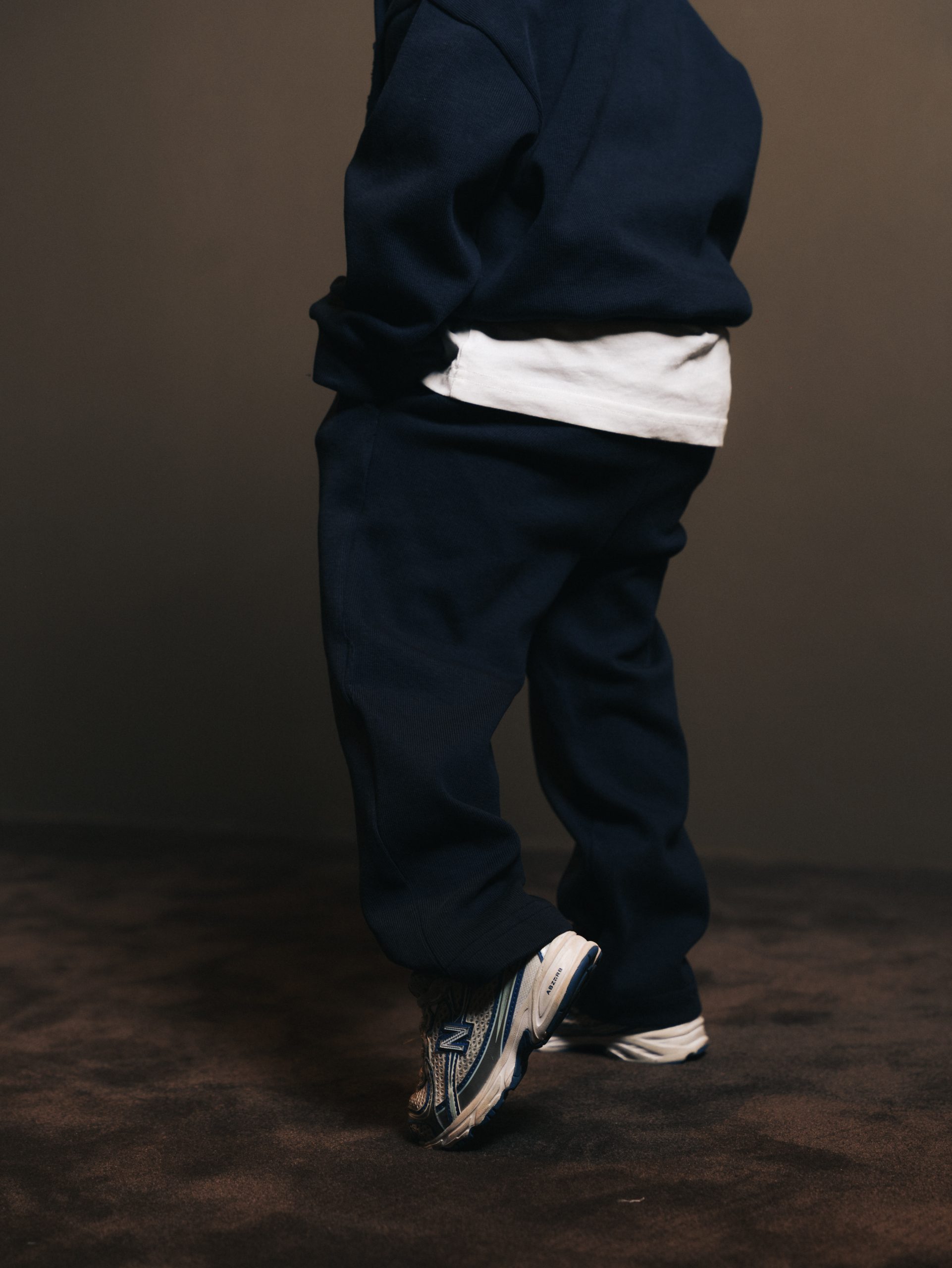 Pants wide Bleu Fonce