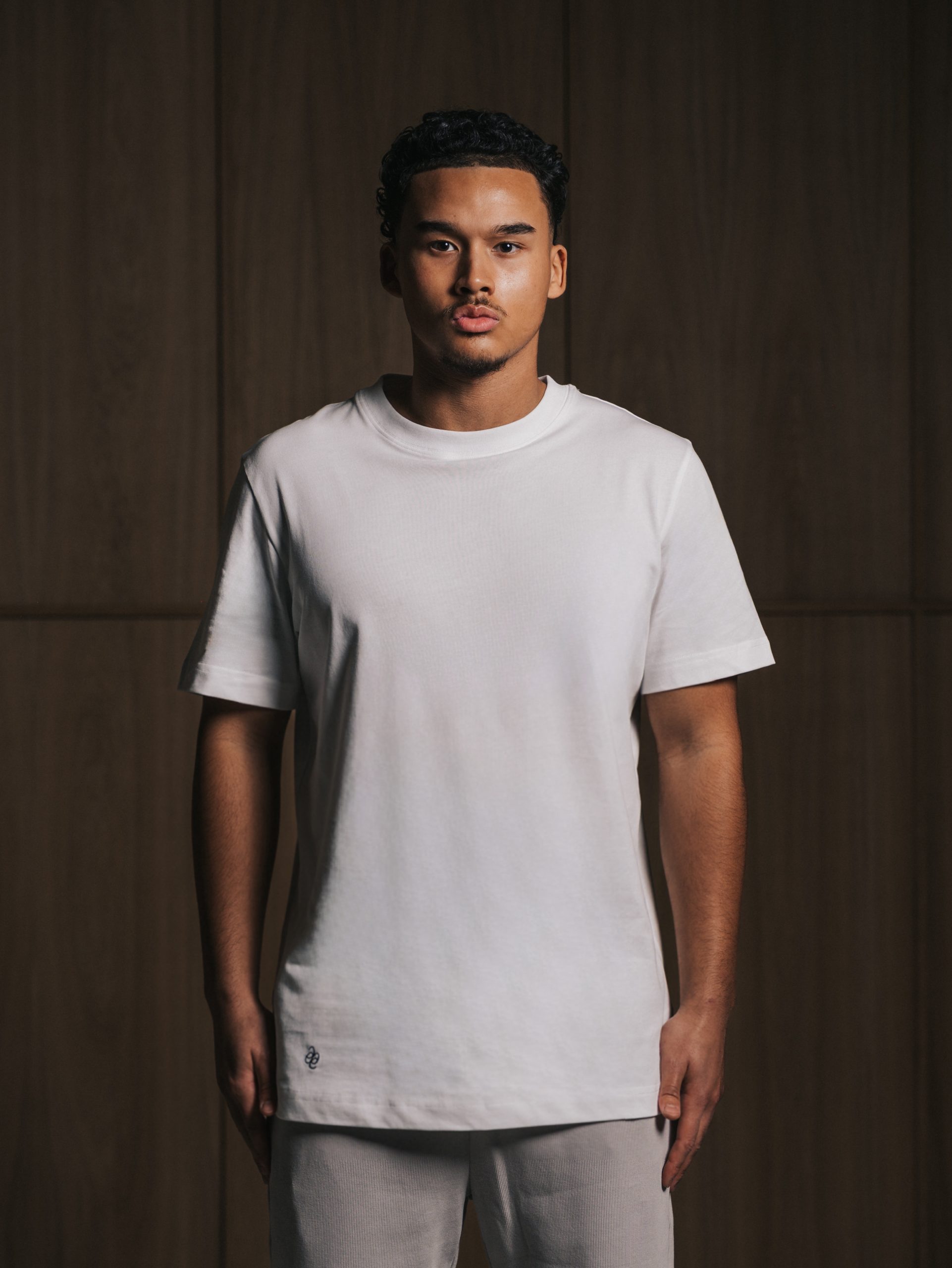 Signature Blanc embroidery T-shirt
