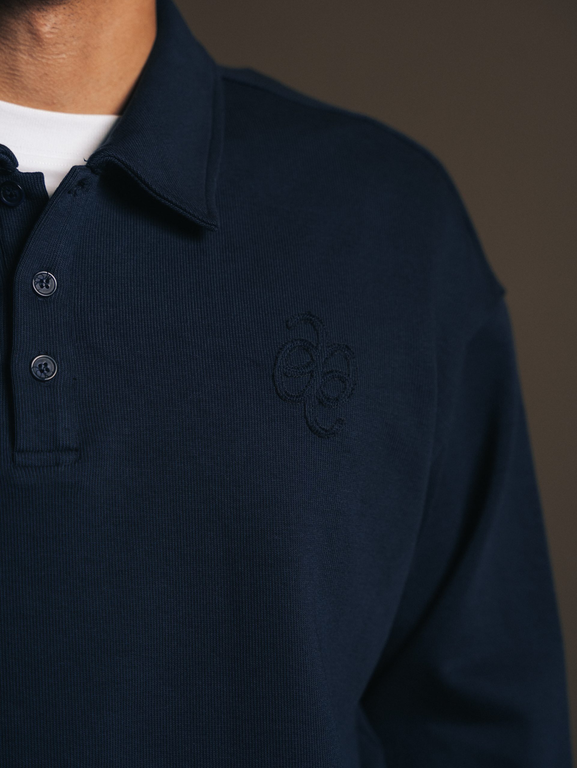 Polo button Bleu Fonce — afbeelding 3